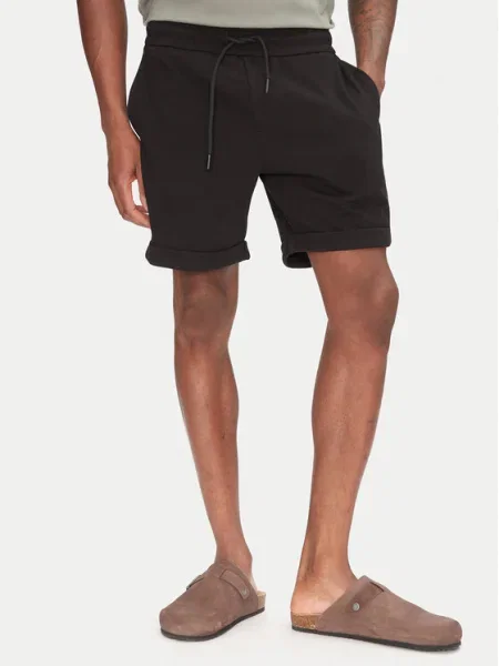 Only & Sons Шорти от плат New Kodyl черен