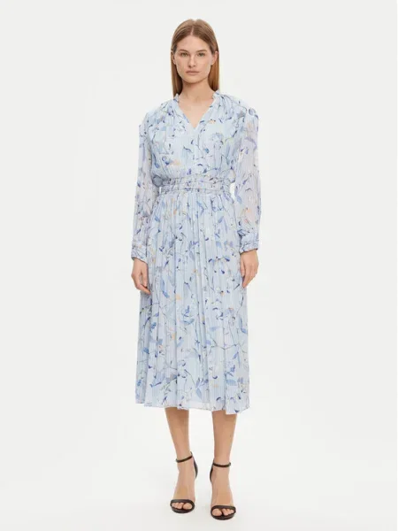 BOSS Rochie de zi celest albastru