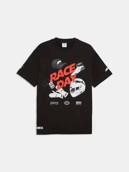 Футболка PUMA F1 Race Day Graphic Tee комбінований верх чорний