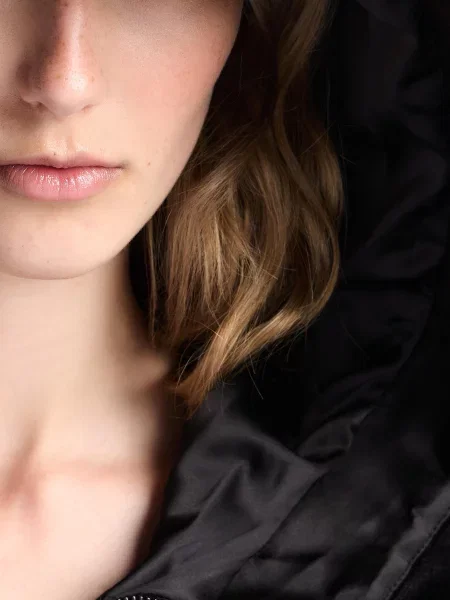 Шуба Emporio Armani поліестер/еластан чорний