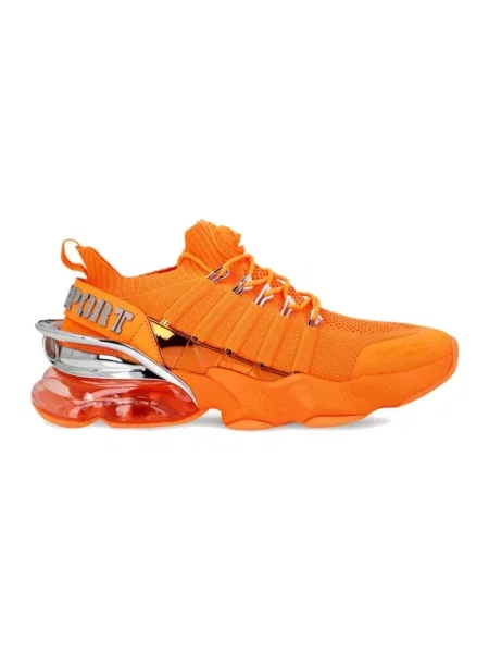 Sneakersy Plein Sport w tygrysie prążki pomarańczowe