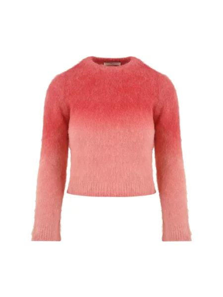 Sweter Akep wełniany różowy