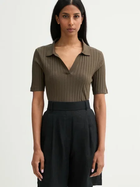 Tricou polo Marc O'polo din modal verde