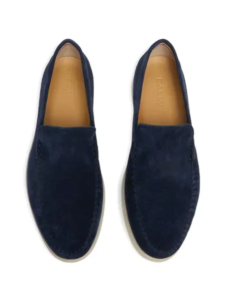 Semišové loafers Bally modré