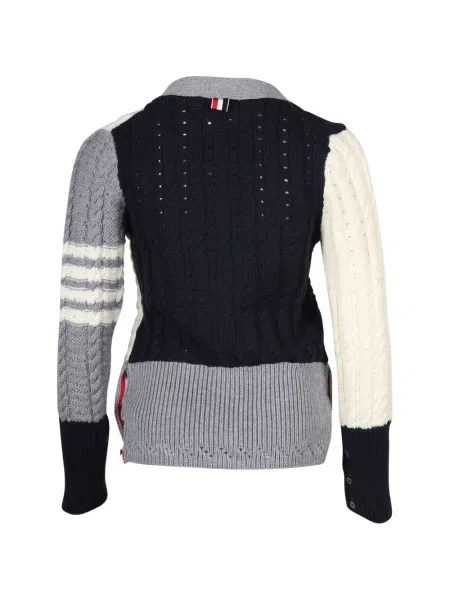Cardigan Thom Browne tricotate gri
