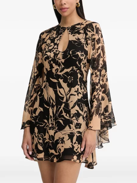 Rochie Simona Corsellini cu model floral cu imagine