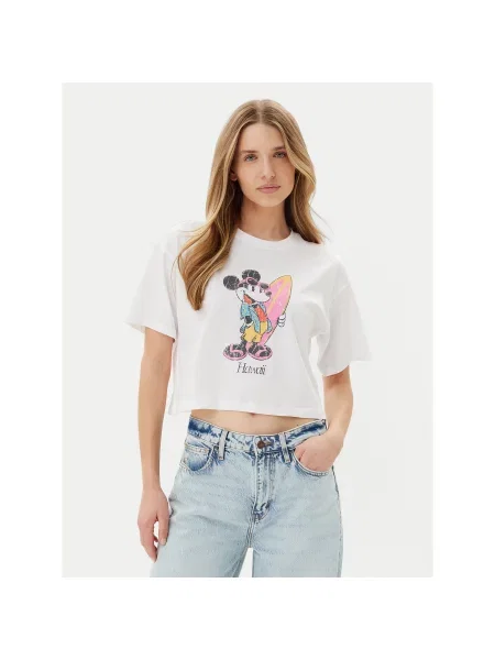 ONLY Marškinėliai Mickey Minnie Regular Fit balta