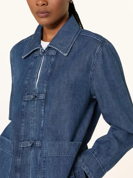 Arket Džínová Bunda denim blue modrá