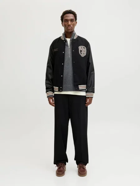 Трикотажный свитер Jack & Jones серый