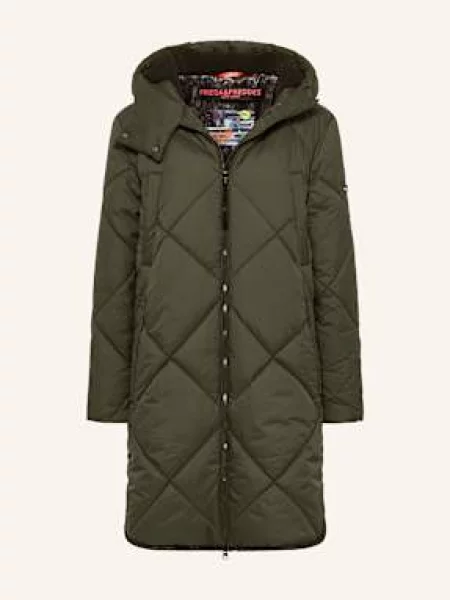 Frieda & Freddies Płaszcz Pikowany Richelle gruen