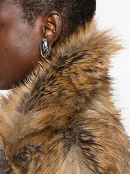 Krzneni kaput The Frankie Shop smeđa