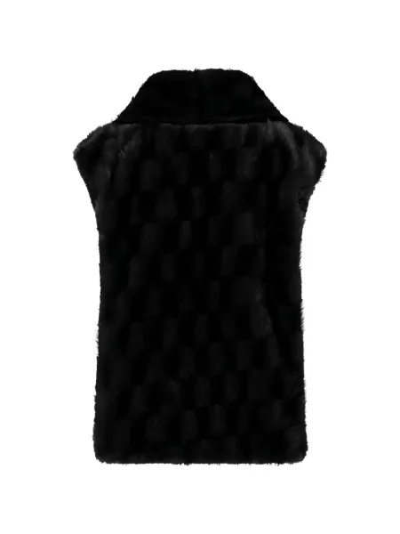 Vestă Pinko cu blană negru