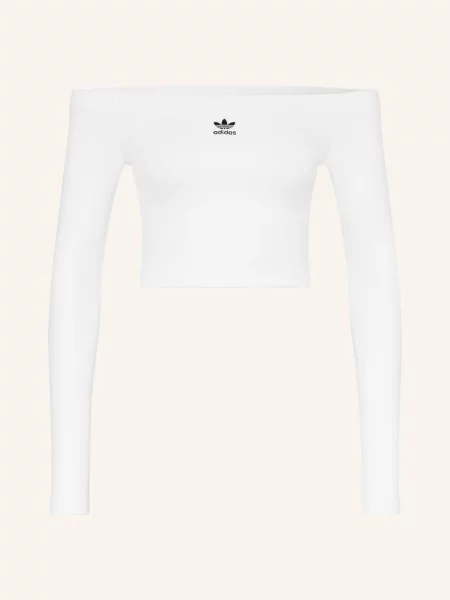 T-shirt adidas Ess Rib Ls White L biała