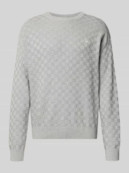 Sweter o kroju regular fit z imitacji dzianiny Review