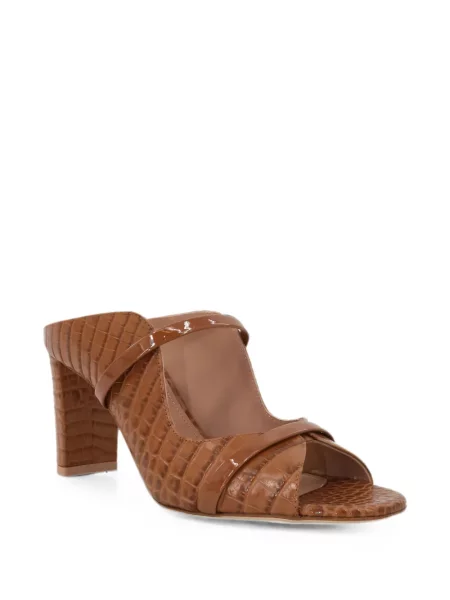 Sandale Malone Souliers din piele de lac maro