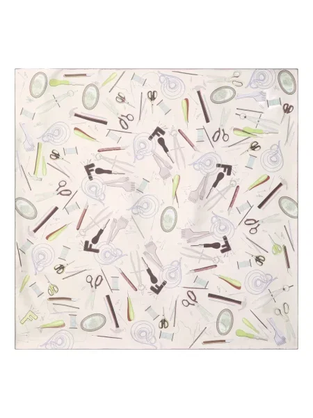 Svileni šal Fendi s printom ružičasta