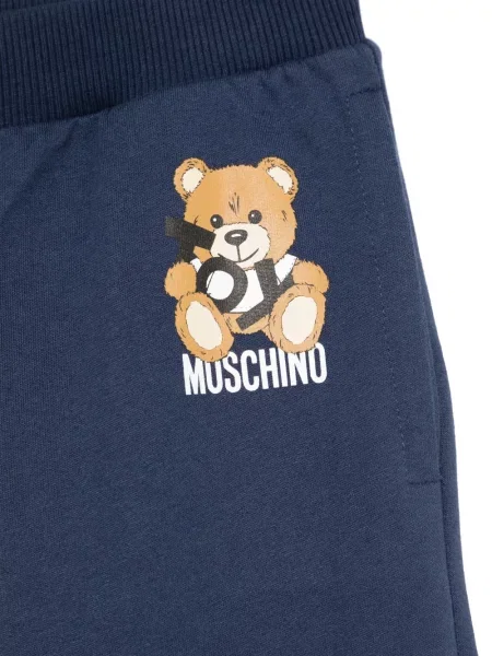 Spodnie dziecięce Moschino niebieskie