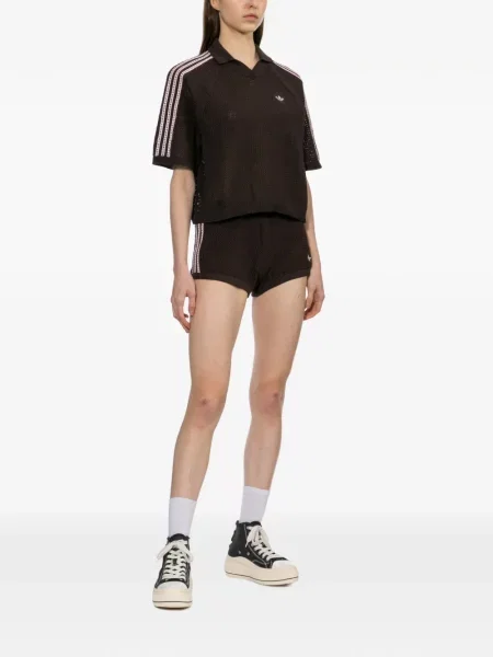 Fustă Adidas cu autograf cu buline cu decolteu în V albastru