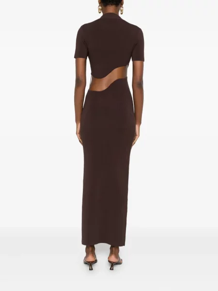 Rochie maxi Christopher Esber de costum maro