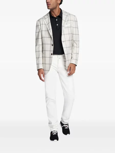 Pantaloni chino Kiton alb
