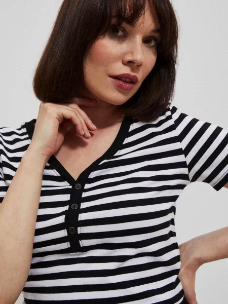 Bluză Marisse cu dungi negru