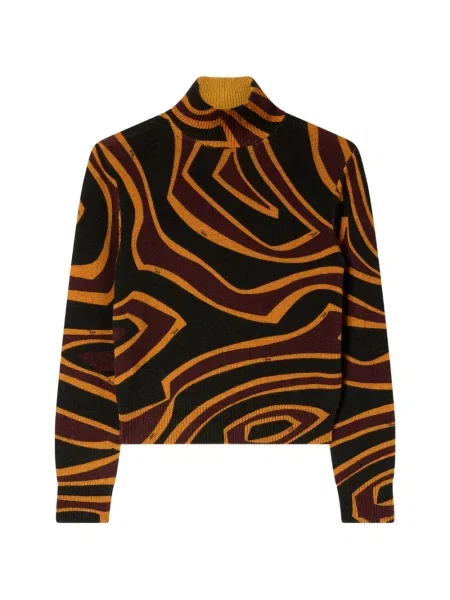 Pulover Pucci de lână cu imagine negru