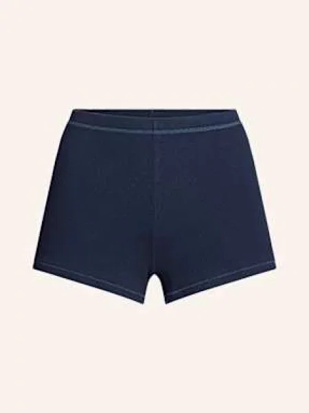 Skims Pohodlné Domácí Šortky Cotton Rib navy tmavě modré