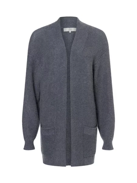 Ipuri Essentials płaszcz z dzianiny z zawartością moheru Kobiety Sztuczne włókno jednolity XS/S szary