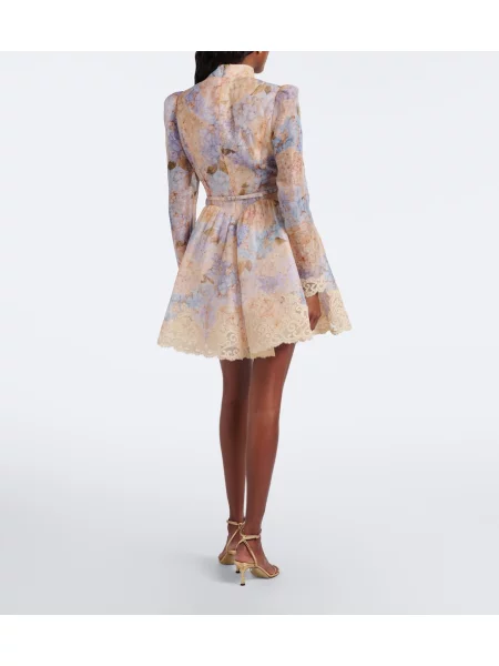 Rochie Zimmermann de in cu model floral roz