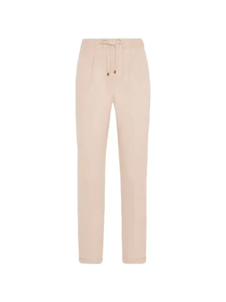 Pantaloni Kiton alergare cu cordon roz