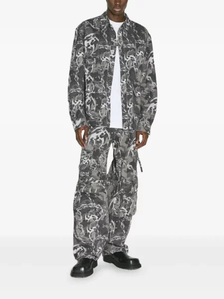 Geacă Han Kjøbenhavn cu imagine cu model camuflaj gri