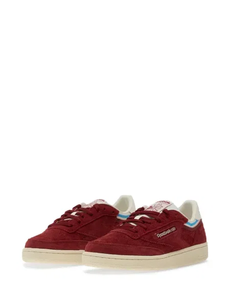 Sneakers Reebok Club C 85 με κορδόνια με δαντέλα κόκκινο