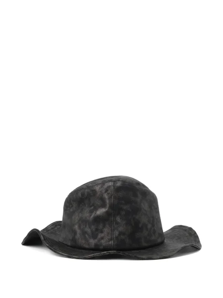 Căciulă Yohji Yamamoto din piele negru