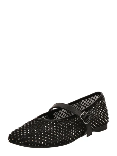 CALL IT SPRING Baleríny s řemínky ELYIAA / stříbrná černá