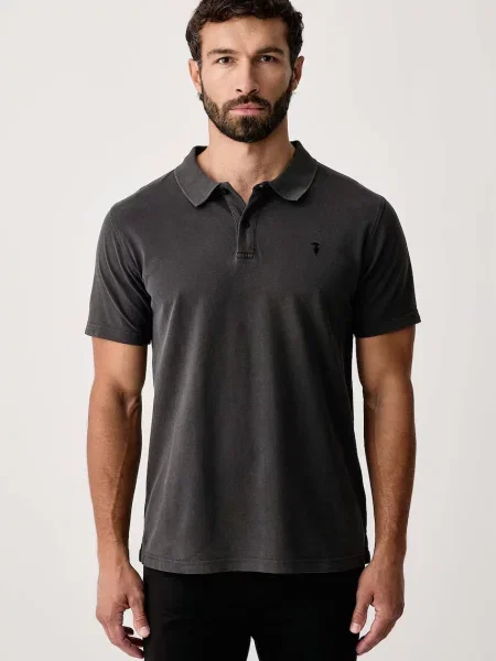 Tricou polo Trussardi gri