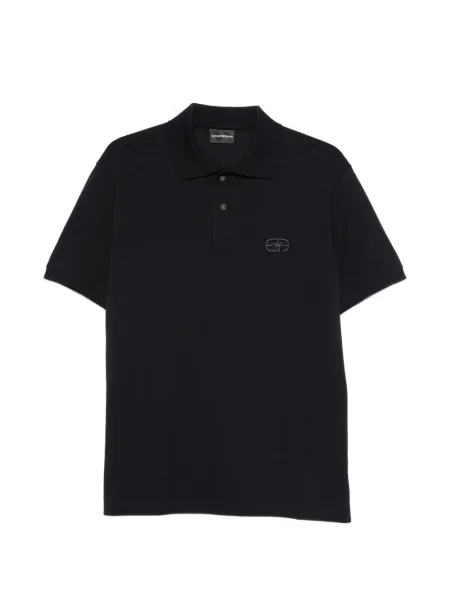 Polo Emporio Armani cu broderie albastru