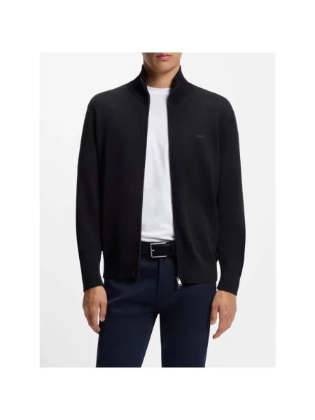 Bluza rozpinana Boss czarna