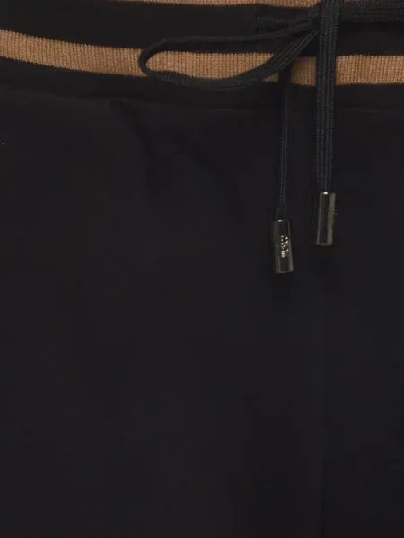 Pantaloni Cavalli Class cu dungi alergare negru