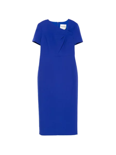 Midi šaty Roland Mouret modrá