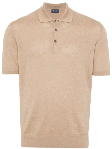 Tricou polo Drumohr tricotate
