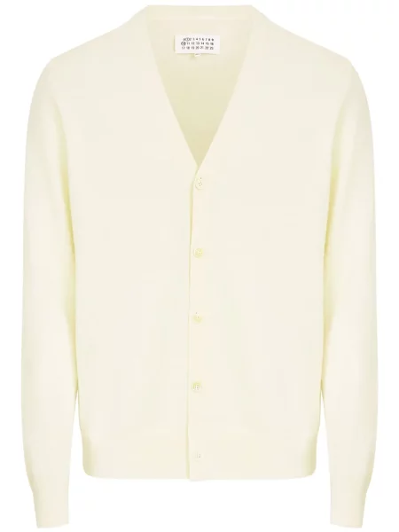 Cardigan Maison Margiela de lână alb