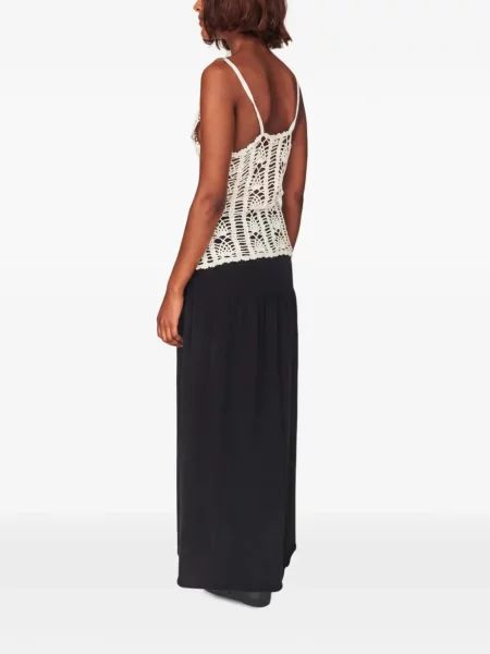 Fusta maxi The Garment tricotate negru