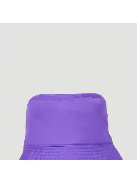 Kapelusz Moncler z logo fioletowy
