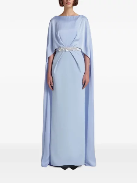 Rochie maxi Safiyaa cu paiete albastru