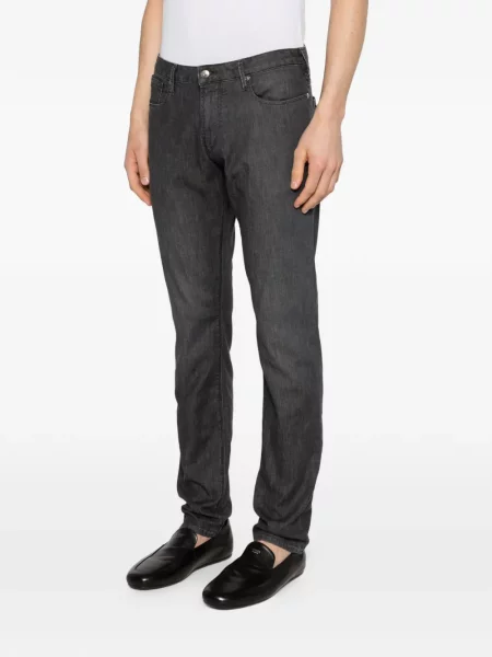 Blugi Emporio Armani cu autograf gri