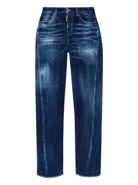 Blugi Dsquared2 zdrențuiți albastru