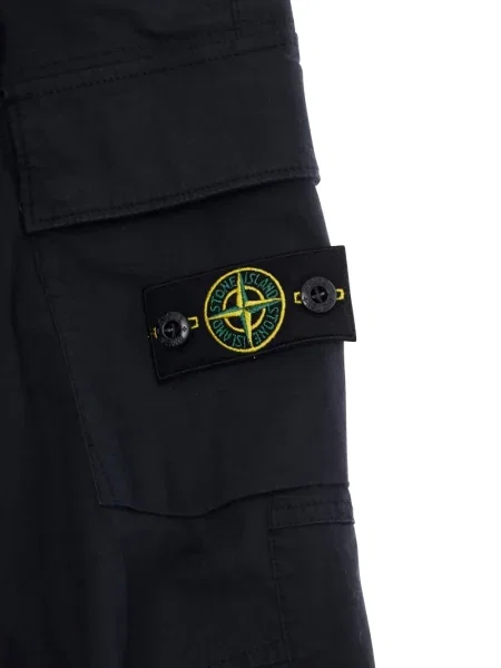 Spodnie cargo dziecięce Stone Island niebieskie