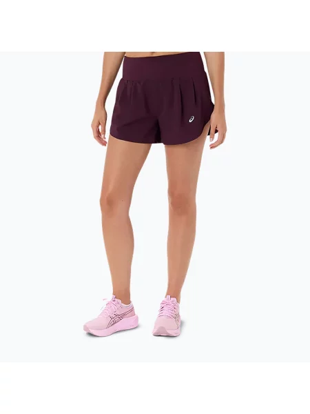 Pantaloni scurți de alergare pentru femei Asics Road Short Dark Aubergine