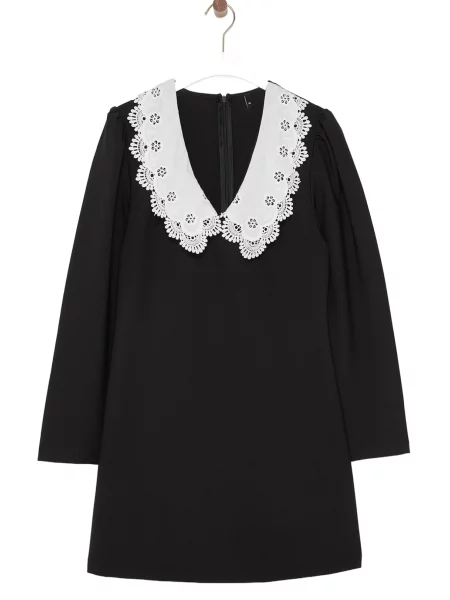 Trendyol Rochie negru alb