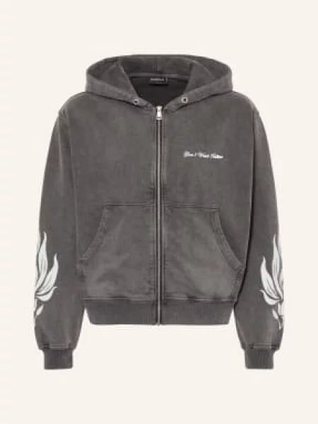 Don't Waste Culture Mikina Wesandra šedá bílá